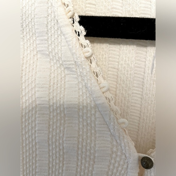 Free People Henley, Ivory, Size Small, EUC - Picture 5 of 8